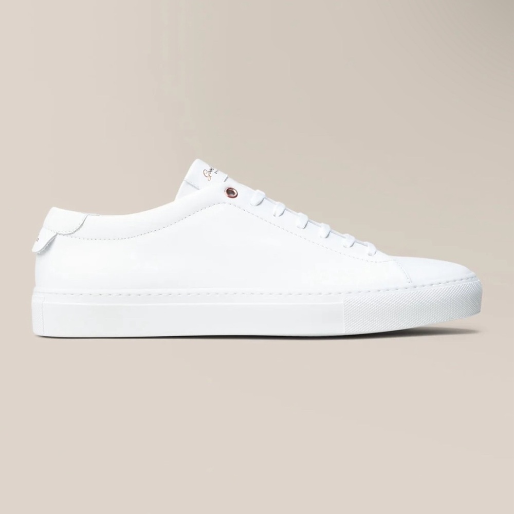 Good man brand, EDGE LO-TOP SNEAKER MONO | NAPPA LEATHER WHITE size 8.5, 8 - Picture 3 of 9